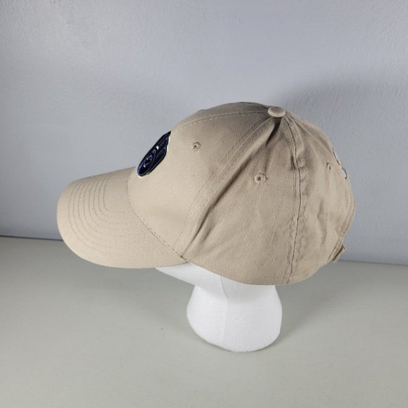 Milwaukee Brewers Baseball Hat Retro Logo - Tan with Roadrunner Strapback - Picture 2 of 5